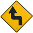 交通標識の「クランク」